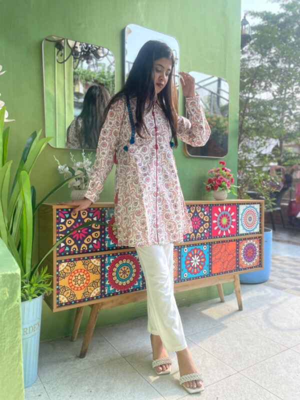 ORCHID Zayra Digital Printed Cotton Tunic - Image 3