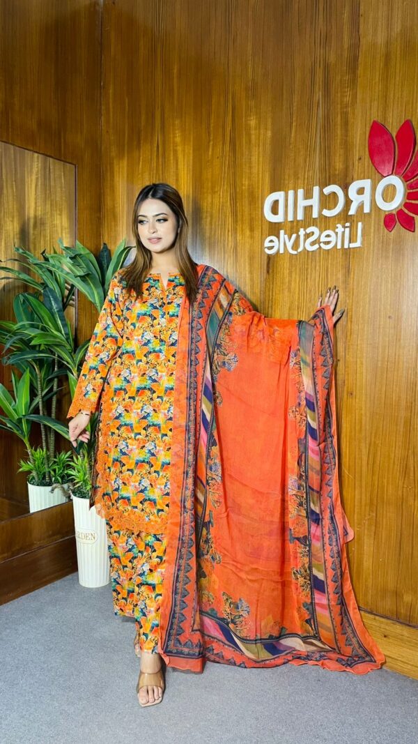 Bin Saeed Digital Printed Lawn Kamiz